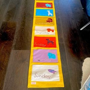 Children’s Day of the Week Wall Banner